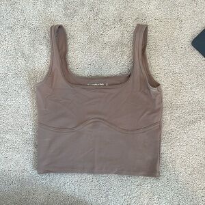 ABERCROMBIE & FITCH - Corset Crop Tank - Mauve - S